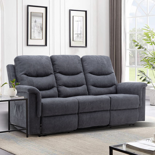 Red Barrel Studio® Geni 78" Pillow Top Arm Reclining Sofa Wayfair